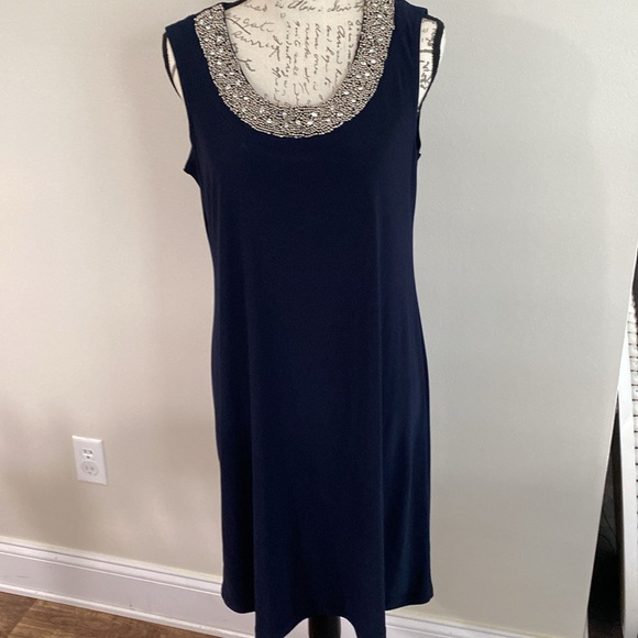 R & M Richards Navy Blue cocktail dress - Picture 6 of 7